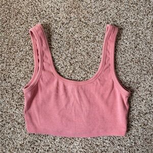 Zara Tank Cropped Pink Size L